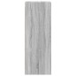 vidaXL Mueble de pared puertas de vidrio gris Sonoma 35x37x100 cm vidaXL Mueble de pared puertas de vidrio gris Sonoma 35x37x100 cm