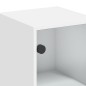 vidaXL Mueble de pared con puertas de vidrio blanco 35x37x68,5 cm vidaXL Mueble de pared con puertas de vidrio blanco 35x37x68,5 cm