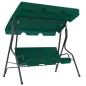 vidaXL Banco columpio de jardín tela verde 170x110x153 cm vidaXL Banco columpio de jardín tela verde 170x110x153 cm
