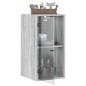 vidaXL Mueble de pared puertas de vidrio gris Sonoma 35x37x68,5 cm vidaXL Mueble de pared puertas de vidrio gris Sonoma 35x37x68,5 cm