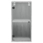 vidaXL Mueble de pared puertas de vidrio gris Sonoma 35x37x68,5 cm vidaXL Mueble de pared puertas de vidrio gris Sonoma 35x37x68,5 cm