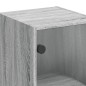 vidaXL Mueble de pared puertas de vidrio gris Sonoma 35x37x68,5 cm vidaXL Mueble de pared puertas de vidrio gris Sonoma 35x37x68,5 cm