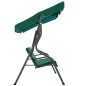 vidaXL Banco columpio de jardín tela verde 170x110x153 cm vidaXL Banco columpio de jardín tela verde 170x110x153 cm