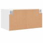 vidaXL Mueble de pared con puertas de vidrio blanco 68,5x37x35 cm vidaXL Mueble de pared con puertas de vidrio blanco 68,5x37x35 cm