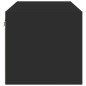 vidaXL Mueble de pared con puertas de vidrio negro 102x37x35 cm vidaXL Mueble de pared con puertas de vidrio negro 102x37x35 cm