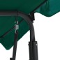 vidaXL Banco columpio de jardín tela verde 170x110x153 cm vidaXL Banco columpio de jardín tela verde 170x110x153 cm