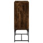 vidaXL Armario auxiliar puertas de vidrio roble Sonoma 69x37x100 cm
