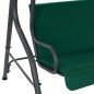 vidaXL Banco columpio de jardín tela verde 170x110x153 cm vidaXL Banco columpio de jardín tela verde 170x110x153 cm