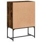 vidaXL Armario auxiliar puertas de vidrio roble Sonoma 69x37x100 cm