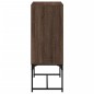 vidaXL Armario auxiliar puertas de vidrio marrón roble 69x37x100 cm vidaXL Armario auxiliar puertas de vidrio marrón roble 69x37x100 cm