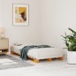 vidaXL Cama de palets madera maciza de pino marrón cera 90x200 cm vidaXL Cama de palets madera maciza de pino marrón cera 90x200 cm