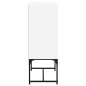 vidaXL Armario auxiliar con puertas de vidrio blanco 69x37x100 cm