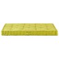 vidaXL Cojín para palés algodón verde 120x80x10 cm vidaXL Cojín para palés algodón verde 120x80x10 cm