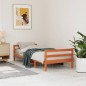 vidaXL Estructura de cama madera maciza de pino marrón cera 80x200 cm vidaXL Estructura de cama madera maciza de pino marrón cera 80x200 cm