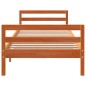 vidaXL Estructura de cama madera maciza de pino marrón cera 80x200 cm vidaXL Estructura de cama madera maciza de pino marrón cera 80x200 cm