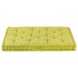 vidaXL Cojín para palés algodón verde 120x80x10 cm vidaXL Cojín para palés algodón verde 120x80x10 cm
