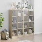 vidaXL Estantería con puertas madera roble Sonoma 136x37x142 cm vidaXL Estantería con puertas madera roble Sonoma 136x37x142 cm