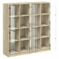 vidaXL Estantería con puertas madera roble Sonoma 136x37x142 cm vidaXL Estantería con puertas madera roble Sonoma 136x37x142 cm