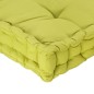 vidaXL Cojín para palés algodón verde 120x80x10 cm vidaXL Cojín para palés algodón verde 120x80x10 cm