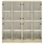vidaXL Estantería con puertas madera roble Sonoma 136x37x142 cm vidaXL Estantería con puertas madera roble Sonoma 136x37x142 cm
