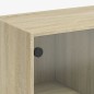 vidaXL Estantería con puertas madera roble Sonoma 136x37x142 cm vidaXL Estantería con puertas madera roble Sonoma 136x37x142 cm