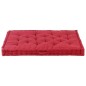vidaXL Cojín para palés algodón burdeos 120x80x10 cm vidaXL Cojín para palés algodón burdeos 120x80x10 cm