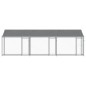 vidaXL Jaula de perros techo y puertas acero galvanizado gris 6x2x2 m vidaXL Jaula de perros techo y puertas acero galvanizado gris 6x2x2 m