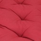 vidaXL Cojín para palés algodón burdeos 120x80x10 cm vidaXL Cojín para palés algodón burdeos 120x80x10 cm