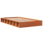 vidaXL Estructura de cama madera maciza de pino marrón cera 90x190 cm