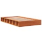 vidaXL Estructura de cama madera maciza de pino marrón cera 90x200 cm