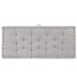 vidaXL Cojín para palés algodón gris 120x80x10 cm vidaXL Cojín para palés algodón gris 120x80x10 cm