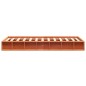 vidaXL Estructura de cama madera maciza de pino marrón cera 90x200 cm