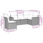 vidaXL Set de muebles de jardín 5 pzas y cojines ratán sintético negro vidaXL Set de muebles de jardín 5 pzas y cojines ratán sintético negro