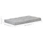 vidaXL Cojín para palés algodón gris 120x80x10 cm vidaXL Cojín para palés algodón gris 120x80x10 cm