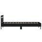 vidaXL Estructura cama con cabecero madera ingeniería negra 75x190 cm vidaXL Estructura cama con cabecero madera ingeniería negra 75x190 cm