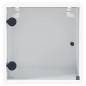vidaXL Mesita de noche con puerta de vidrio blanco 35x37x35 cm vidaXL Mesita de noche con puerta de vidrio blanco 35x37x35 cm