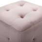 vidaXL Puf 2 unidades terciopelo rosa 30x30x30 cm vidaXL Puf 2 unidades terciopelo rosa 30x30x30 cm