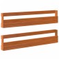 vidaXL Estantes zapatos pared 2 uds madera pino marrón 110x8,5x23,5 cm vidaXL Estantes zapatos pared 2 uds madera pino marrón 110x8,5x23,5 cm