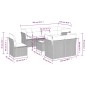 vidaXL Set de muebles de jardín 9 pzas y cojines ratán sintético gris vidaXL Set de muebles de jardín 9 pzas y cojines ratán sintético gris