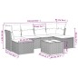 vidaXL Set sofás de jardín 7 piezas y cojines ratán sintético beige vidaXL Set sofás de jardín 7 piezas y cojines ratán sintético beige