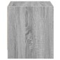 vidaXL Mesita de noche con puerta de vidrio gris Sonoma 35x37x42 cm vidaXL Mesita de noche con puerta de vidrio gris Sonoma 35x37x42 cm