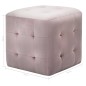 vidaXL Puf 2 unidades terciopelo rosa 30x30x30 cm vidaXL Puf 2 unidades terciopelo rosa 30x30x30 cm