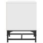 vidaXL Mesitas de noche con puertas de vidrio 2 uds blanco 35x37x50 cm vidaXL Mesitas de noche con puertas de vidrio 2 uds blanco 35x37x50 cm