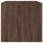 vidaXL Mueble pared puertas vidrio 2 uds roble marrón 68,5x37x35 cm vidaXL Mueble pared puertas vidrio 2 uds roble marrón 68,5x37x35 cm