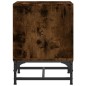 vidaXL Mesitas noche puertas de vidrio 2 uds roble ahumado 35x37x50 cm vidaXL Mesitas noche puertas de vidrio 2 uds roble ahumado 35x37x50 cm