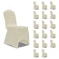 vidaXL Funda de silla elástica 18 unidades color crema vidaXL Funda de silla elástica 18 unidades color crema