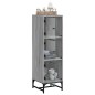 vidaXL Aparador con puertas de vidrio gris Sonoma 35x37x120 cm vidaXL Aparador con puertas de vidrio gris Sonoma 35x37x120 cm