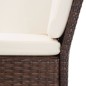 vidaXL Set muebles de jardín 6 piezas y cojines ratán sintético marrón vidaXL Set muebles de jardín 6 piezas y cojines ratán sintético marrón