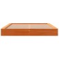 vidaXL Estructura de cama madera maciza pino marrón cera 150x200 cm vidaXL Estructura de cama madera maciza pino marrón cera 150x200 cm