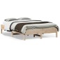 vidaXL Estructura de cama de madera maciza de pino 140x190 cm